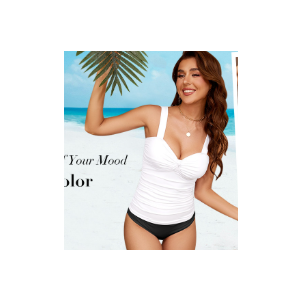 GRAPENT Tankini Tops for Women Twist Knot Ruched Swimsuits Beach Padded Adjustable Straps Modest Swimwear Swim Tops Only (Small) GRAPENT Tankini Tops for Women Twist Knot Ruched Swimsuits Beach Padded Adjustable Straps Modest Swimwear Swim Tops Only (Small)
