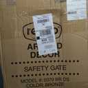 Regalo Safety 30-35 Extra Wide Baby Gate for Doorways & Bottom of Stairs, Pressure Mounted Walk-Through Gate for Babies, Toddlers & Pets, Bronze