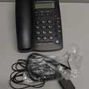 Y043 Corded Landline Telephone for Home, Caller ID/Call Waiting, Easy-to-Use, Speaker, Display, Desk Phone Only (Black)