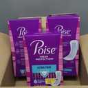 Poise Ultra Thin Incontinence Pads & Postpartum Pads for Bladder Leaks, 6 Drop Ultimate Absorbency, Long Length, 78 Count