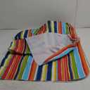 DII Vinyl Tabletop Collection Indoor/Outdoor Spill-Proof Flannel Backed Tablecloth, Rectangle, 60x102, Summer Stripe