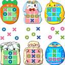 6 Pack Easter Tic Tac Toe Strategic Board Game, Easter Party Favors for Kids, Easter Game, Easter Toys, Easter Gifts, Easter Basket Stuffers for Kids Boys Girls