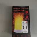 LED Flame Effect Light, USB Rechargeable Outdoor Flame Table Lamp Waterproof Dimmable 4 Modes Lantern with Gravity Sensing Effect IR Wireless Remote&Timer, For Halloween Room Party Bar Decor