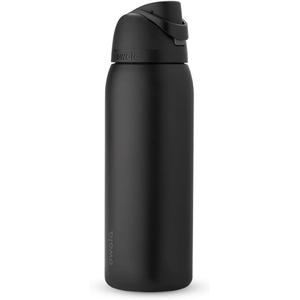 Owala FreeSip Insulated Stainless Steel Water Bottle with Straw, BPAFree Sports Water Bottle, Great for Travel, 40 Oz, Very, Very Dark
