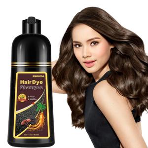 Dark Coffee Hair Dye Shampoo for Gray Coverage, Herbal Hair Color Shampoo Works in Minutes, Brown Hair Shampoo for All Hair Types, Lasting Shampoo Hair Dye Dark Coffee Hair Dye Shampoo for Gray Coverage, Herbal Hair Color Shampoo Works in Minutes, Brown Hair Shampoo for All Hair Types, Lasting Shampoo Hair Dye