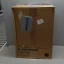 Alpine Stainless Steel Open Top Trash Can 10.5 Gallon - 40L Garbage Can for Kitchen, Bathroom, Office & More with Removable Bin, Brushed Nickel Finish, Space-Saving Slim Modern Design