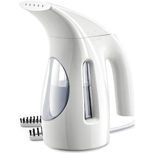 HiLIFE Steamer for Clothes, Portable Handheld Design, 240ml Big Capacity, 700W, Strong Penetrating Steam, Removes Wrinkle, for Home, Office(ONLY FOR 120V)(White)