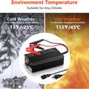12V 10A Lithium Battery Charger 12V LiFePO4 Battery Charger AC-DC Smart Charger with LED Indicator Special for LiFePO4 Deep Cycle Rechargeable Batteries of Boat, RV