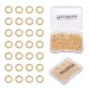 MICROAMOY 1500pcs 14k Gold Filled Jump Rings,Non Tarnish Gold Open Jump Rings for Necklace Bracelet Earrings DIY Jewelry Making Supplies (0.7x3mm, Gold)