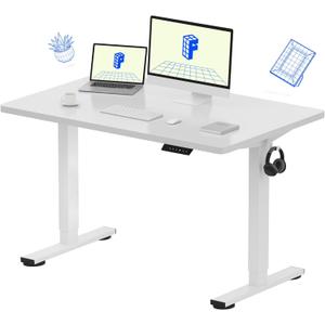 White Electric Standing Desk