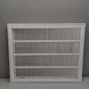 20" W x25 H Stamped face Steel Filter Return Grille White Powder Coating with Frame Overall Outside Dimension 22.6"x27.6" (Fits 20" x 25" Duct Opening)