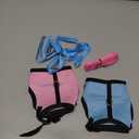 SATINIOR 2 Pieces Bunny Rabbit Harness with Leash Cute Adjustable Buckle Breathable Mesh Vest for Kitten Puppy Small Pets Animal Walking Accessories (Blue, Pink)