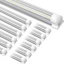 12-Pack T8 LED Shop Light 4FT, 42W 6300 Lumen 5000K Daylight, Linkable and Plug and Play Lights for Garage Ceiling Workshop Commercial Lighting, Non-Dimmable