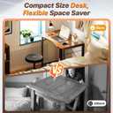 Huuger Folding Desk for Small Spaces, 31.5 Inch Foldable Computer Table, 18.9"D X 31.5"W