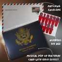 Talking Pop Up Birthday Card for Men and Women with Lights & Blow-out Candle, Real Voice Birthday Message with DIY Numbers, Funny Political Dad Birthday Gift for Men and Fans with Golden Cover