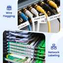 Replacement for Brother Flexible-ID TZe-FX231 12mm 0.47'' Laminated White P Touch TZe TZ Flexible Cable Wire Tape for PT-D200 PT-D220 PT-D210 PT-D600 PT-D400 PT-H100 PT-H110, 1/2" x 26.2', 4-Pack