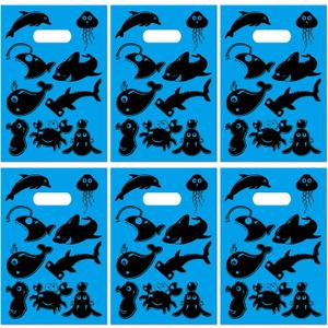 CupaPlay 50PCS Ocean Animals Goodie Bags-Sea Themed Party Favors Crab Seahorse Sea Lion Whale Sharks Dolphin Partty Supplies Birthday Baby Shower Party Decorations