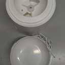 Automatic Cat Feeder for 2 Cats,6 Meals/Day,12 Portions/Meal,Dual Power Double Bowls,Dry Pet Food Autofeeder,10S Voice Record,Flexible Programmable Schedule Timer(White,Stainless Dual Bowls)