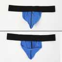 Evankin Mens Sexy Briefs Assless Underwear No Jockstraps Thong G-Strings with Bulge Pouch (L)