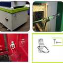 304 Stainless Steel D-Ring Tie Down Anchor 1/4 Inches Heavy Duty Lashing Surface Floor Mount for Safe and Secure Hauling (8-Pack)