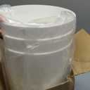 YGJT Small Trash Can, 3 Pack 1.8 Gallons Bathroom Trash Can, Slim Waste Basket, Round Garbage Can, Plastic Trash Bin for Kitchen, Dorm, Bedroom, Office, Living Room, Study, Compact Spaces(White W)