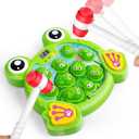 YEEBAY Whack A Frog Game with 2 Hammers, Toddler Early Developmental Learning Toy, Fun Birthday Gift for Kids Age 2+, Toys for 2 3 4 Year Old Boys Grils (Multicolor)