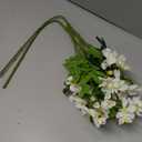 DILATATA Artificial White Flowers 29.5 Inch Long Stem Locust Flower Stems Faux Silk Sophora Japonica Blooms for Home Decor Wedding Centerpieces Wreath Farmhouse Floral Arrangements