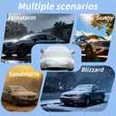 Hail Protector Car Cover Custom Fit for SUV Jeep-Length (181 to 205In) Outdoor Anti Hail Car Covers Waterproof All Weather with Wind Straps for Snow Rain Dust Protection