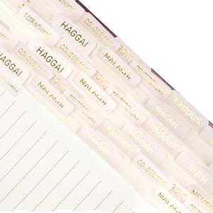 Marrywindix 6 Sheets Laminated Bible Index Tabs Embossed Large Print