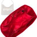 Lightweight Organizer for LV Lineup (Red), Tote Bag Handbag Purse Insert, Satin Silk Interior, Water-resistant DupontPaper Exterior