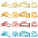2 x Hair Claws 16 Pcs Hair Clips for Women Thin Thick Curly Hair Large and Small Matte Banana Clips Strong Hold Nonslip