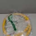 AMI PARTS 48" Flexible Gas Line Kit Yellow Coated, Gas Hose Connector Kit for Dryer, Stove, Water Heater,5/8" OD(1/2" ID) Stainless Steel Gas Line with Connector 1/2" MIP &1/2"FIP & 3/4"MIP Fitting