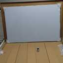 Magnetic Glass Whiteboard for Wall, 36" x 24" Glass Dry Erase Board, Large Frameless White Board for Home and Office with 1 Marker Tray - Normal White