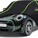 Car Cover for 2014-2024 Mini Cooper/Cooper S/Hardtop/Clubman 4-Door6 Layers PEVA Full Car Cover  All-Weather UV, Dust, Snow Protection  Windproof Outdoor/Indoor Cover with Door Zipper