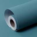 Amiya Teal Peel and Stick Wallpaper Solid Color Textured Contact Paper Pure Teal Self Adhesive Wallpaper Matte Removable Wall Paper Decorative Walls Decal Vinyl Roll 15.7"120"