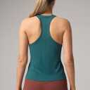 Racerback Workout Tank Tops for Women Sleeveless Gym Yoga Shirts, Athletic Sports Camisole, Scoop Neck Seamless Activewear (Green, XL)