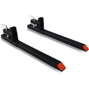 60" Pallet Forks for Tractor Bucket - Heavy-Duty 4000lbs capacity for Mini Skid Steer Attachments - Durable Tractor Forks for Tractor Attachments, Skid Steer, Loader Bucket