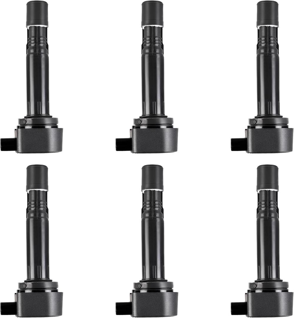 ITOM Ignition Coil Pack UF624 Compatible with Acura 2010-2013 MDX 2013-2015 RDX 2010 ZDX V6 3.7L, for Honda 2009-2015 Pilot V6 3.5L 2009-2014 Ridgeline, Coil Packs Replace E1124 52-2077 IC727 Set of 6