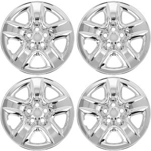 Wheel Skins Compatible with Toyota RAV4 2006-2012 17-inch Wheel Covers Set of 4pcs (Chrome)
