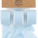 Vitalizart Baby Blue Chiffon Silk Ribbon 1" x 21 Yd Fringe Fabric Package (3 Rolls * 7 Yd) for Wedding Invitations Bridal Bouquets Decorations Gifts Wrapping & Bow Making