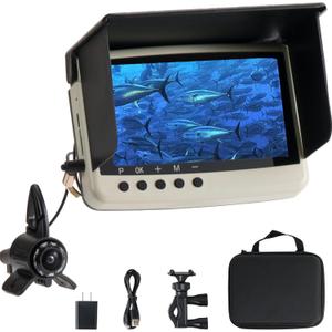 Underwater Camera Fish Finder: 108oP HD Waterproof for Ice/Lake/Sea Fishing| Portable Depth Finders for Boats & Kayaks|Display for Murky Water Conditions