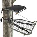 Treestands Medium Mesh Hang-on Treestand | Single-Person Hunting Ladderstand | Steel Climbing Tree Stand | Max 300Lbs
