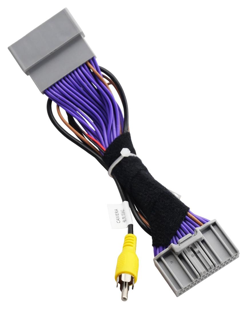 Car Rear View Camera Adapter Wire Harness 32Pin Fit for Honda CR-V CRV 2012-2016, Car Reverse Rearview Backup Camera Video Plug Cable Adapter Harness