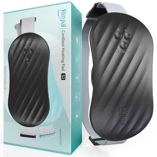 Slimpal Heating Pad for Period Cramps, Portable Heating Pad for Menstrual Relief, Electric Cordless Heating Belt for Back, Belly, Waist, Stomach, Wearable Heat Belt for Her Women Girl, Black