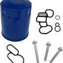 Oil Filter & Oil Pump Gasket & Solenoid Valve Gasket Fit for Honda Accord Odyssey Pilot Ridgeline CL MDX RL TL TSX ZDX, Replace 15400-PR3-004 15400PR3004, With Bolts