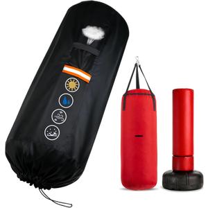 Free Standing Punching Bag Cover Outdoor Waterproof 420D Oxford Fabric, Full Protector for Boxing Dummy and Stand, Heavy Duty Cover for BOB Punching Bag 70" H x 28" D