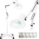 2200 Lumens Esthetician Magnifying Light with Rolling Wheels Base