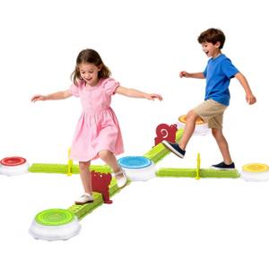 Light Up Stepping Stones for Kids, 15 piece Balance Beams Toddler Stepping Stones Obstacle Course Sensory Toys with Game Spinner and Card for Indoor Outdoor Toys Gifts for 3 4 5 6 7 8 9 Years Old Kids