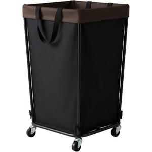 GRANNY SAYS 160L Rolling Laundry Basket, Laundry Hamper with Wheels, Large Laundry Cart with Removable Bag, Clothes Organization and Storage for Laundry Room, Bathroom, Bedroom, Black