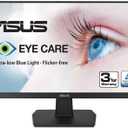 ASUS 27 Inch Desktop Monitor - Full HD (1920 x 1080), IPS, 75Hz, Adaptive-Sync, HDMI, D-Sub, Frameless - VA27EHE